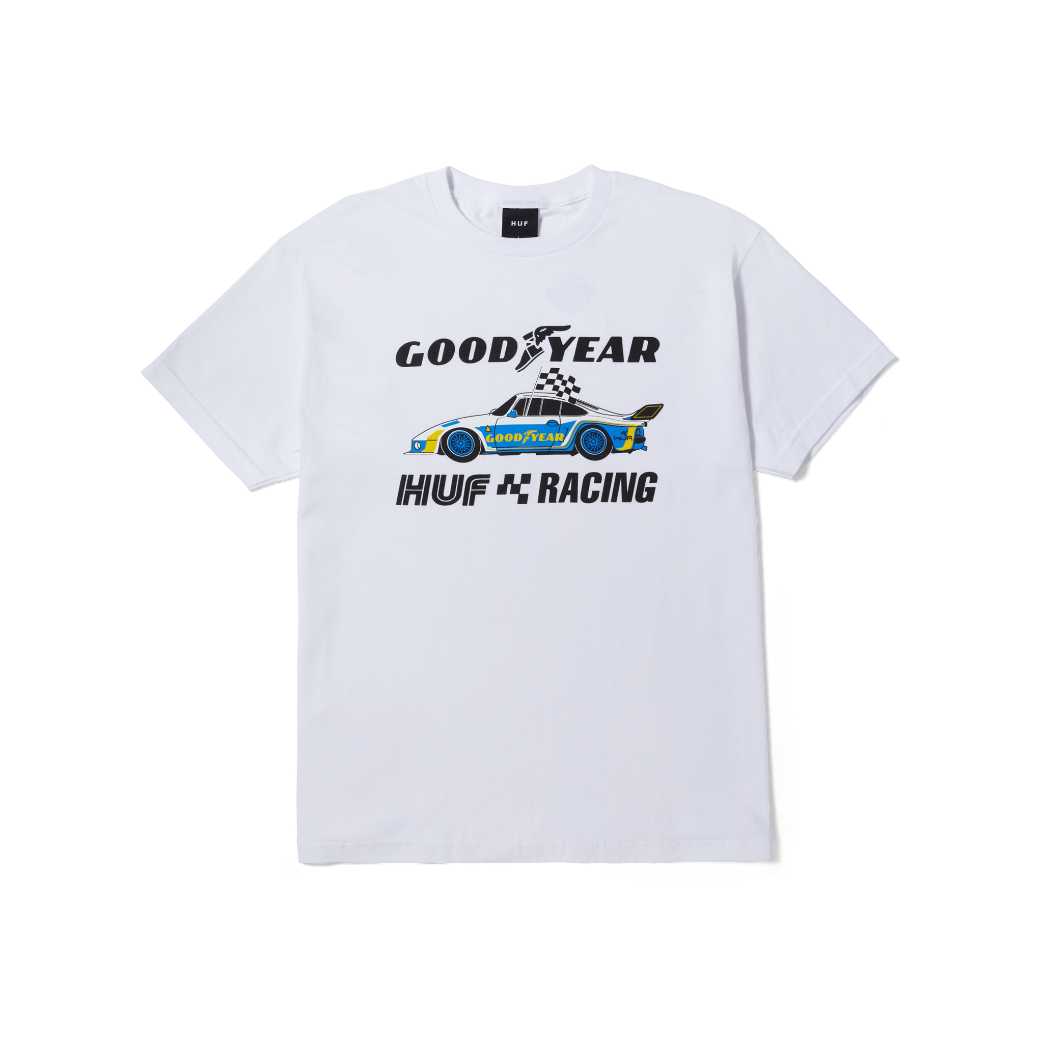 HUF x Goodyear Checkered Flag T Shirt sneakerdoggcy