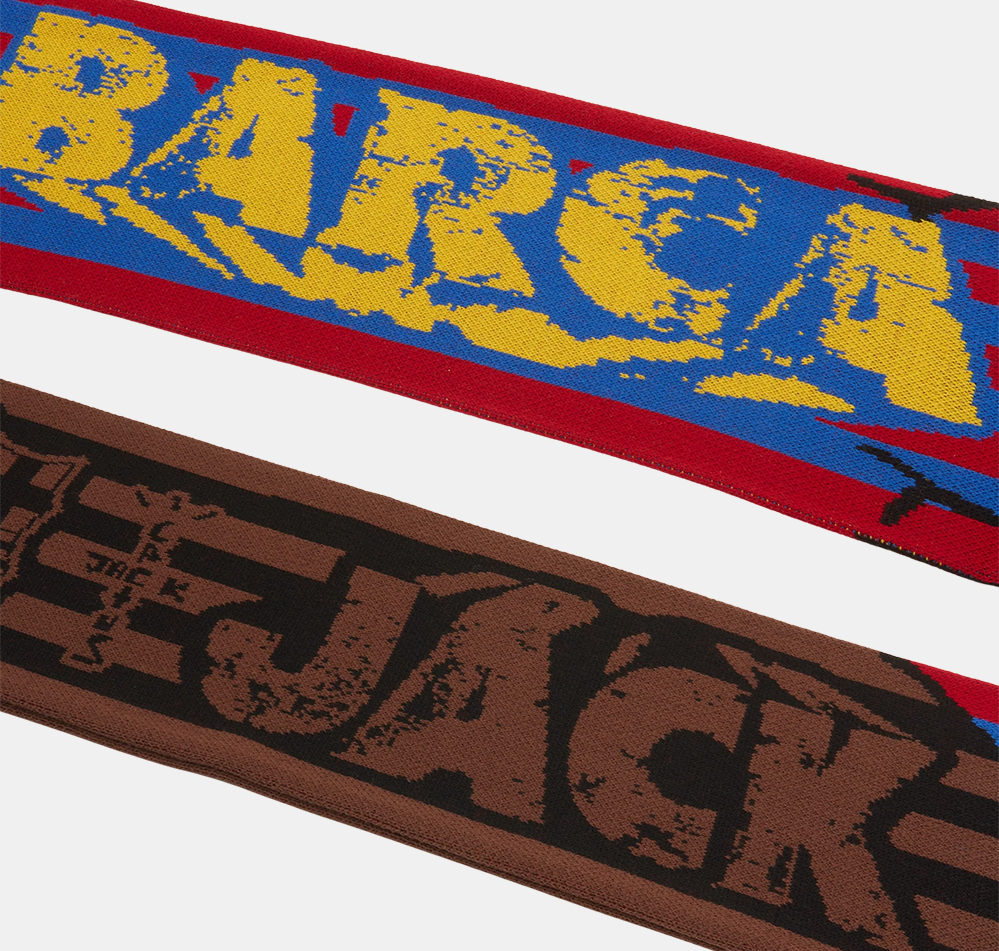 記念グッズ CJ X FCB JACK FOOTBALL CLUB SCARF Cactus Jack x FCB BARÇA JACK football club scarf – sneakerdoggcy