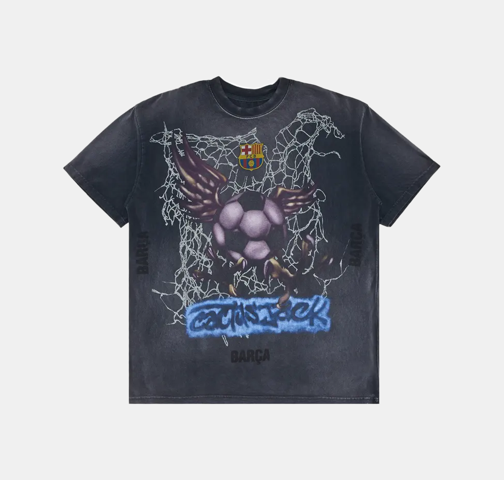 Cactus Jack by Travis Scott x FC Barcelona Washed Spray Logo Cactus Jack by Travis Scott x FC Barcelona Washed Spray Logo