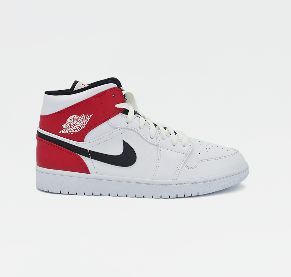 Air Jordan Mid White Black Gym Red – sneakerdoggcy - Main Image