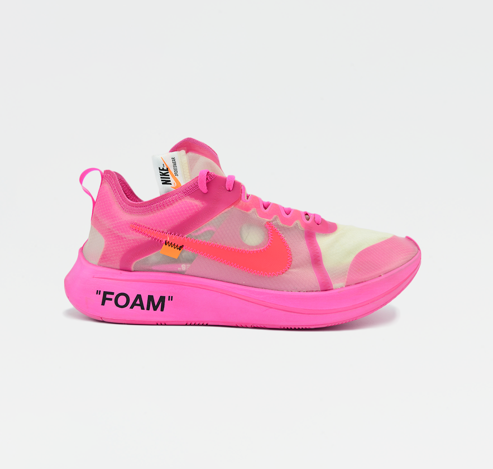 Off white foam pink clearance